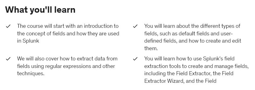 Fields & Extractions Online Splunk Training Course 2