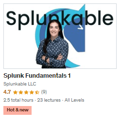 Fundamentals 1 Splunk Training Course