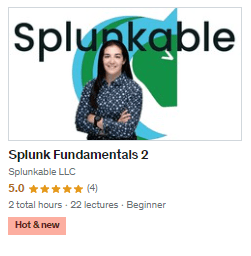 Fundamentals 2 Splunk Training Course