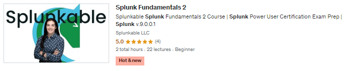 Splunk Fundamentals Training Course 2