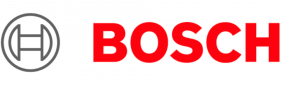 Bosch logo: gray circular emblem with a stylized H next to the red 'BOSCH' wordmark on a light background.